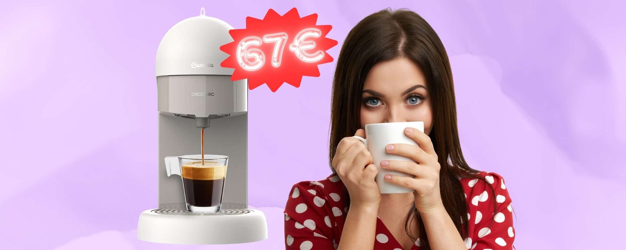 Macchina per caffè macinato e cialde in SUPER SCONTO e pagamento a rate