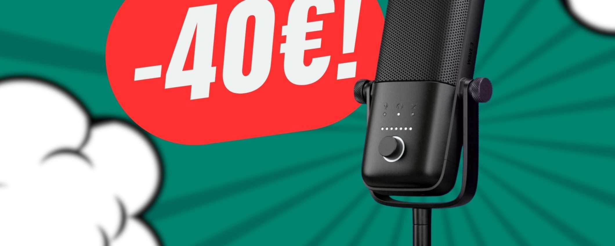 Il MICROFONO Elgato degli Streamers costa -40€ in MENO! Il MICROFONO Elgato degli Streamers costa -40€ in MENO!
