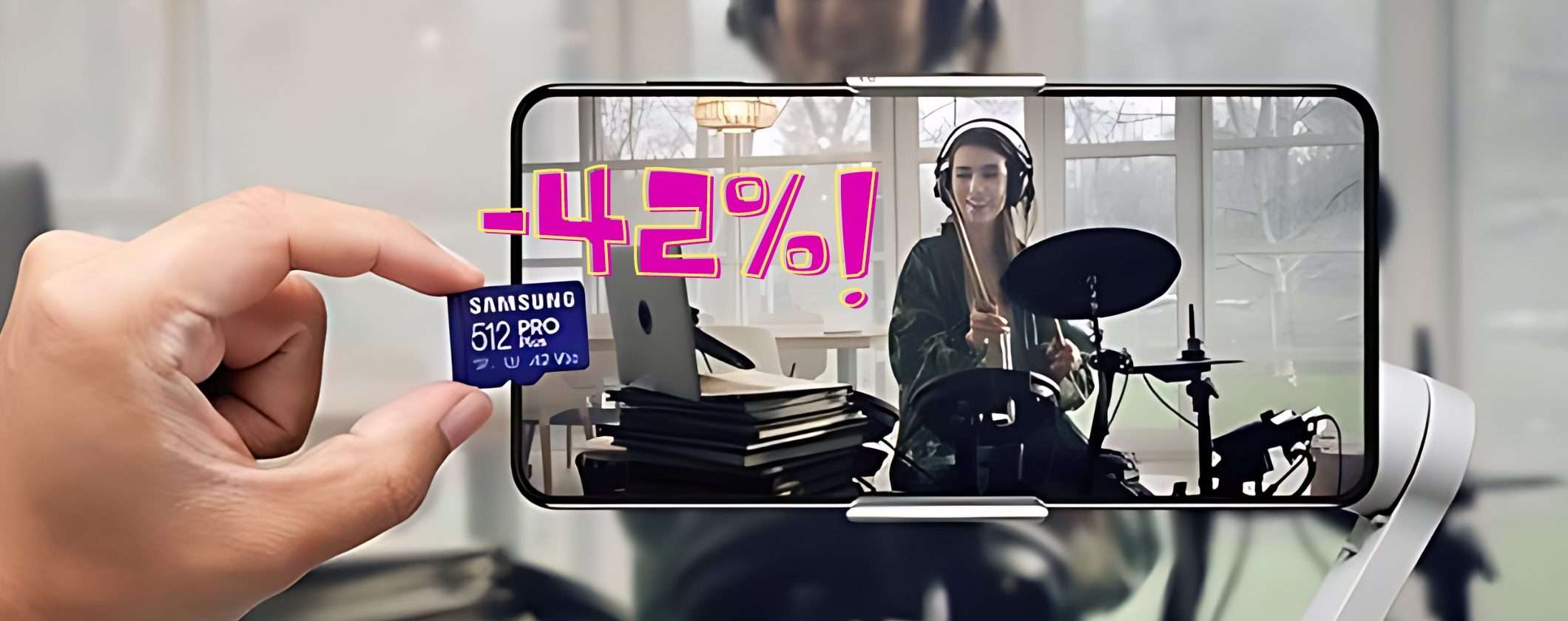 MicroSD Samsung da 256GB: INCREDIBILE SCONTO del 42%