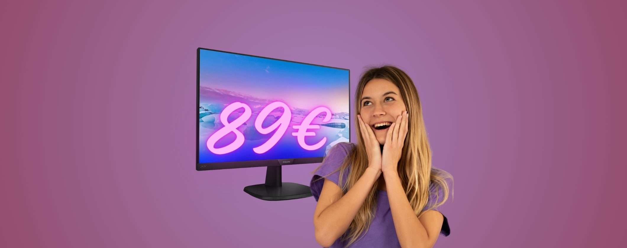 Monitor Philips V Line FULL HD a soli 89€ su Unieuro Monitor Philips V Line FULL HD a soli 89€ su Unieuro