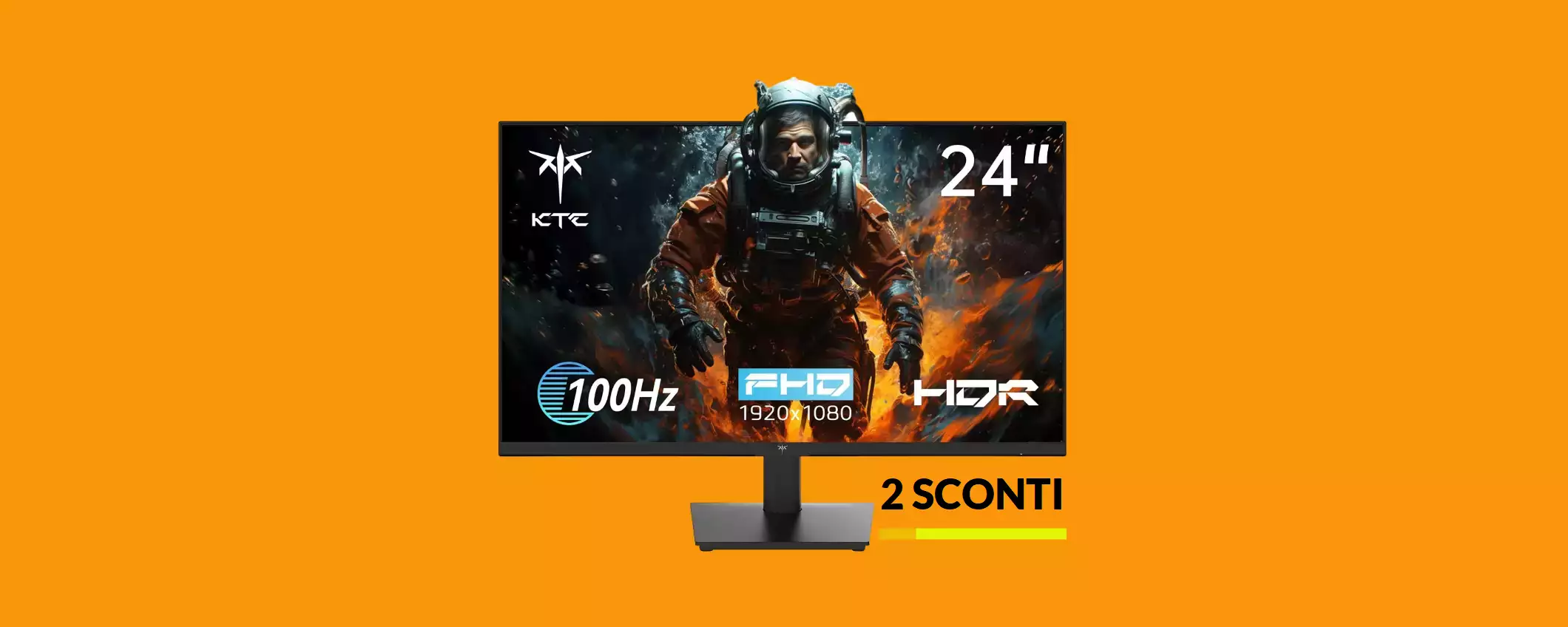 Monitor FullHD 24 pollici a soli 89€: un vero best buy per i gamer