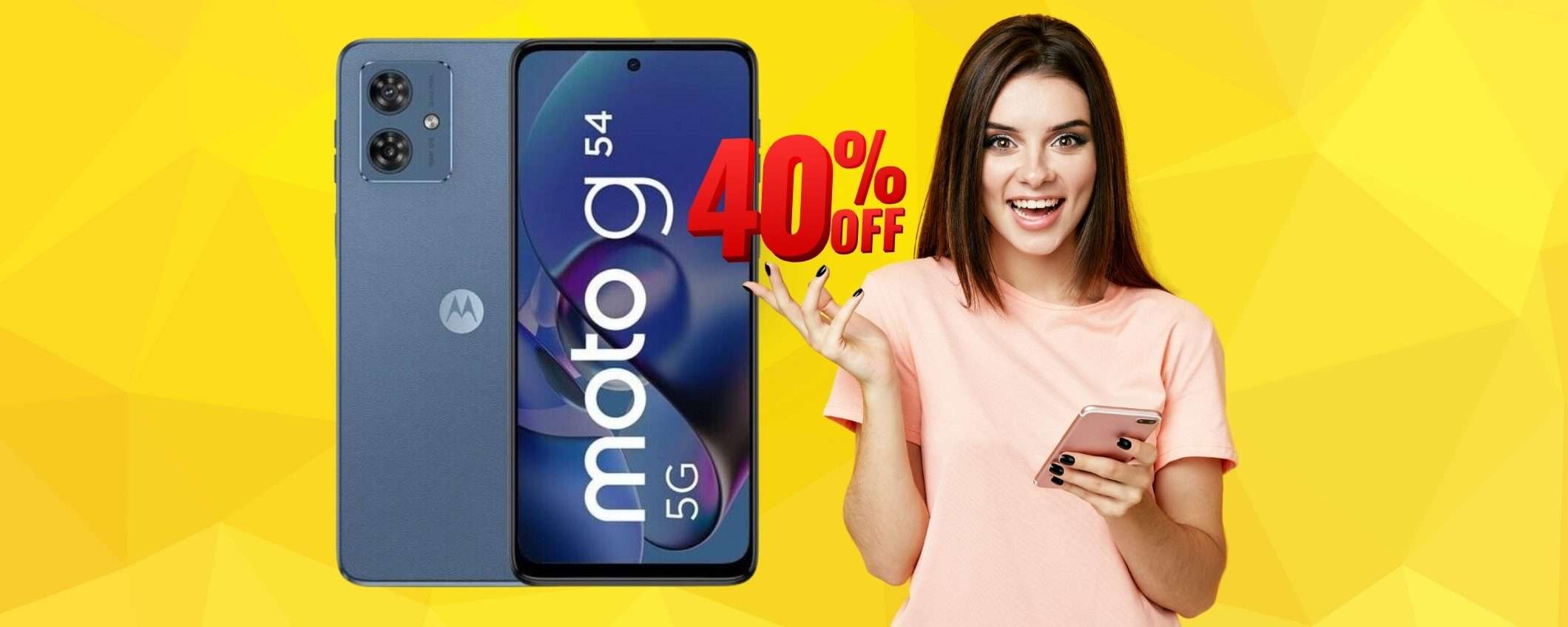 Motorola G54 5G (8/256GB) al 40% in MENO su eBay, OCCASIONE! Motorola G54 5G (8/256GB) al 40% in MENO su eBay, OCCASIONE!