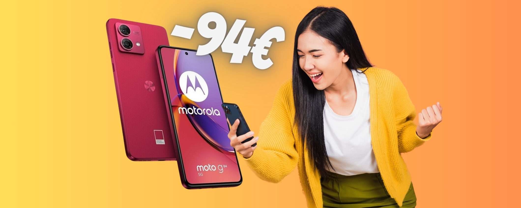 Motorola Moto G84 5G (12/256GB) a PREZZO FOLLE su eBay, RISPARMI 94€