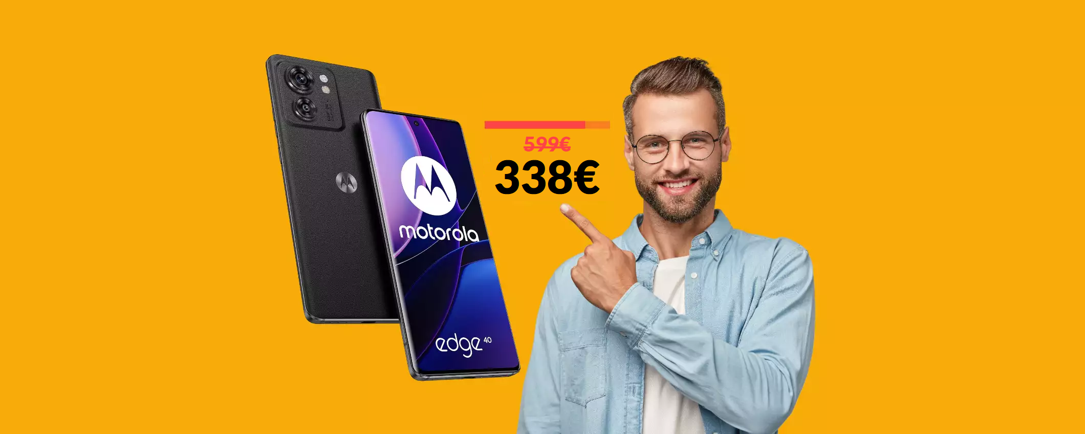 Motorola Edge 40 5G: il prezzo crolla in modo vergognoso (-44%)
