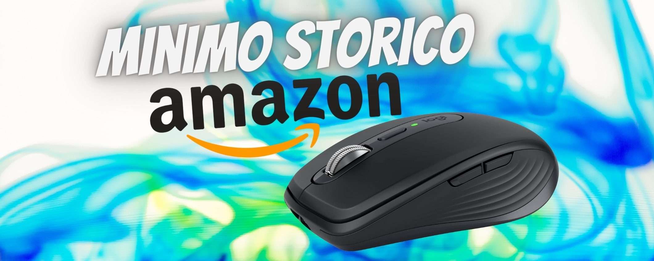 Mouse wireless Logitech MX Anywhere 3S al MINIMO STORICO su Amazon