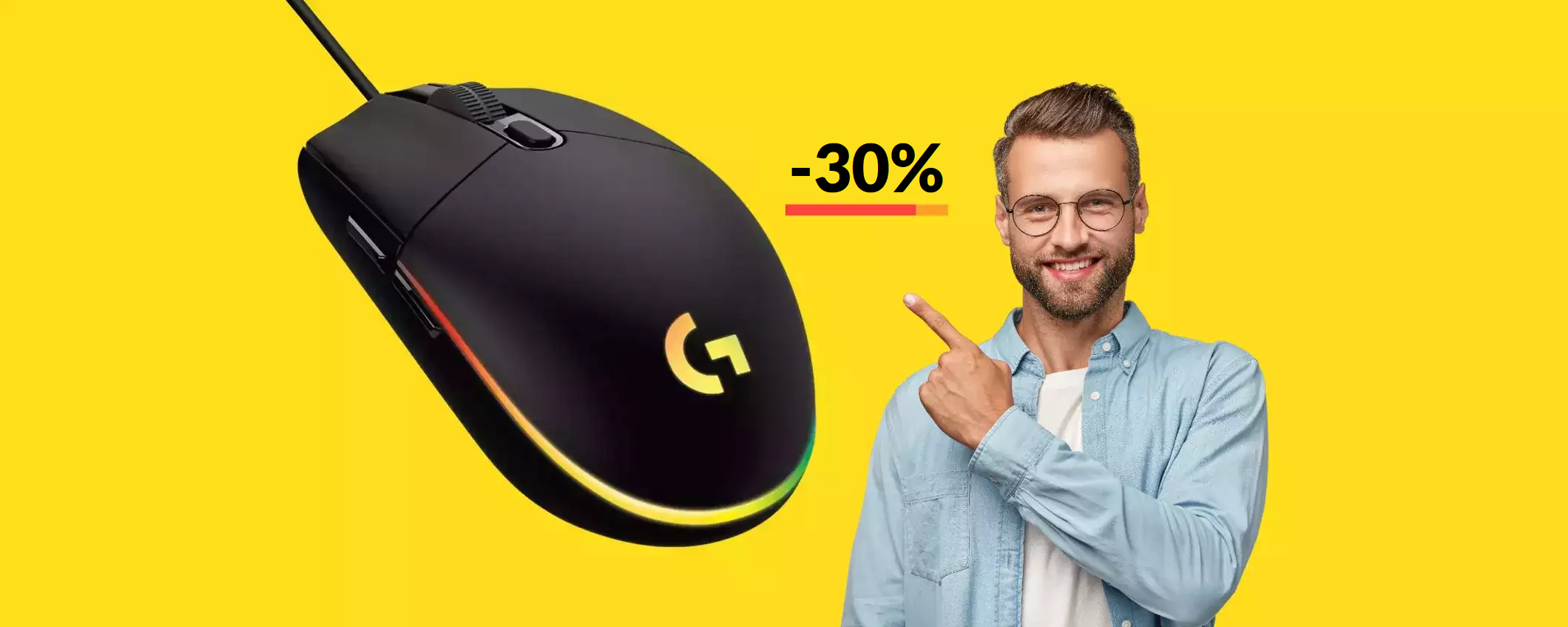 Mouse gaming Logitech: precisione assoluta spendendo solo 28€