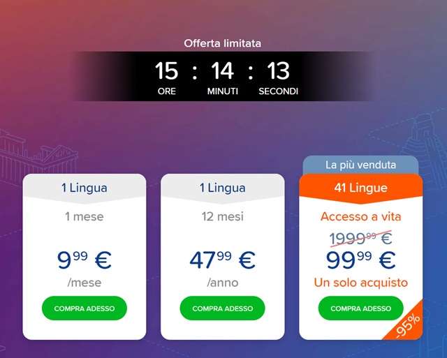 Offerta estiva mondly