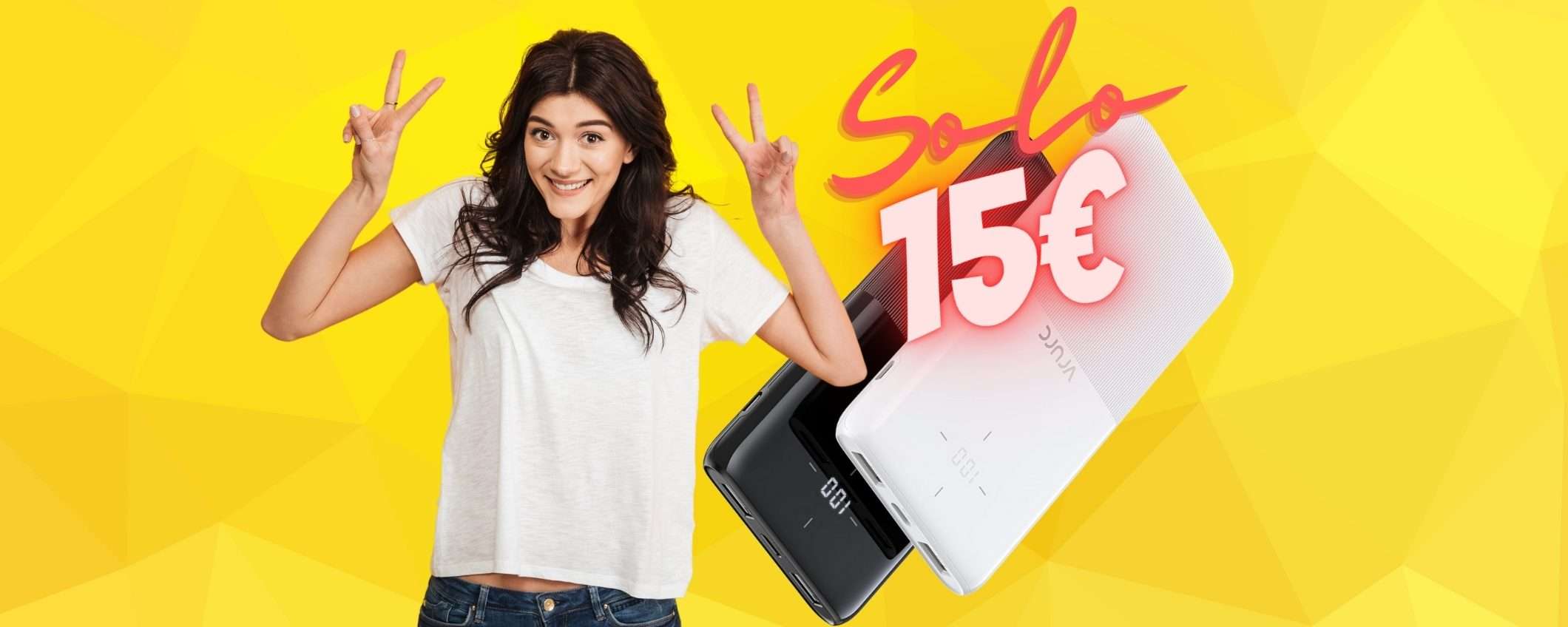OFFERTA SPAZIALE di Amazon: 2 Power Bank al PREZZO di UNO (15€) OFFERTA SPAZIALE di Amazon: 2 Power Bank al PREZZO di UNO (15€)