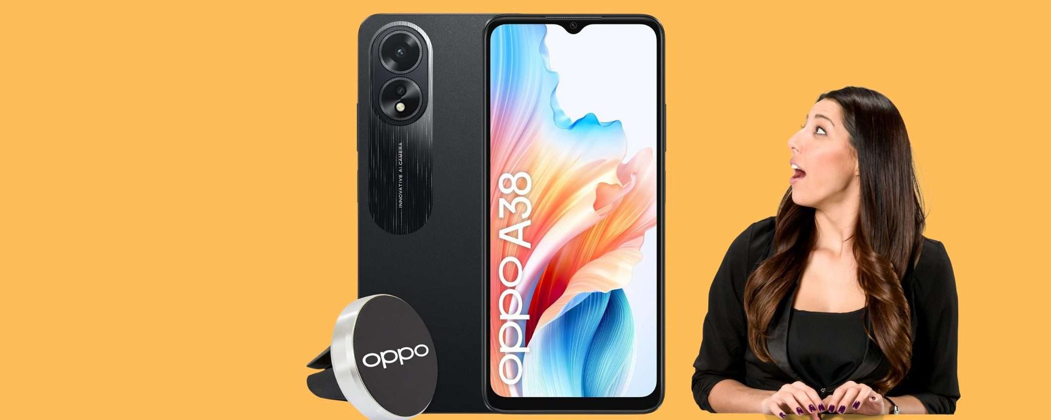 OPPO A38, SUPER offerta su Amazon: prezzo in picchiata con sconto del 41% OPPO A38, SUPER offerta su Amazon: prezzo in picchiata con sconto del 41%