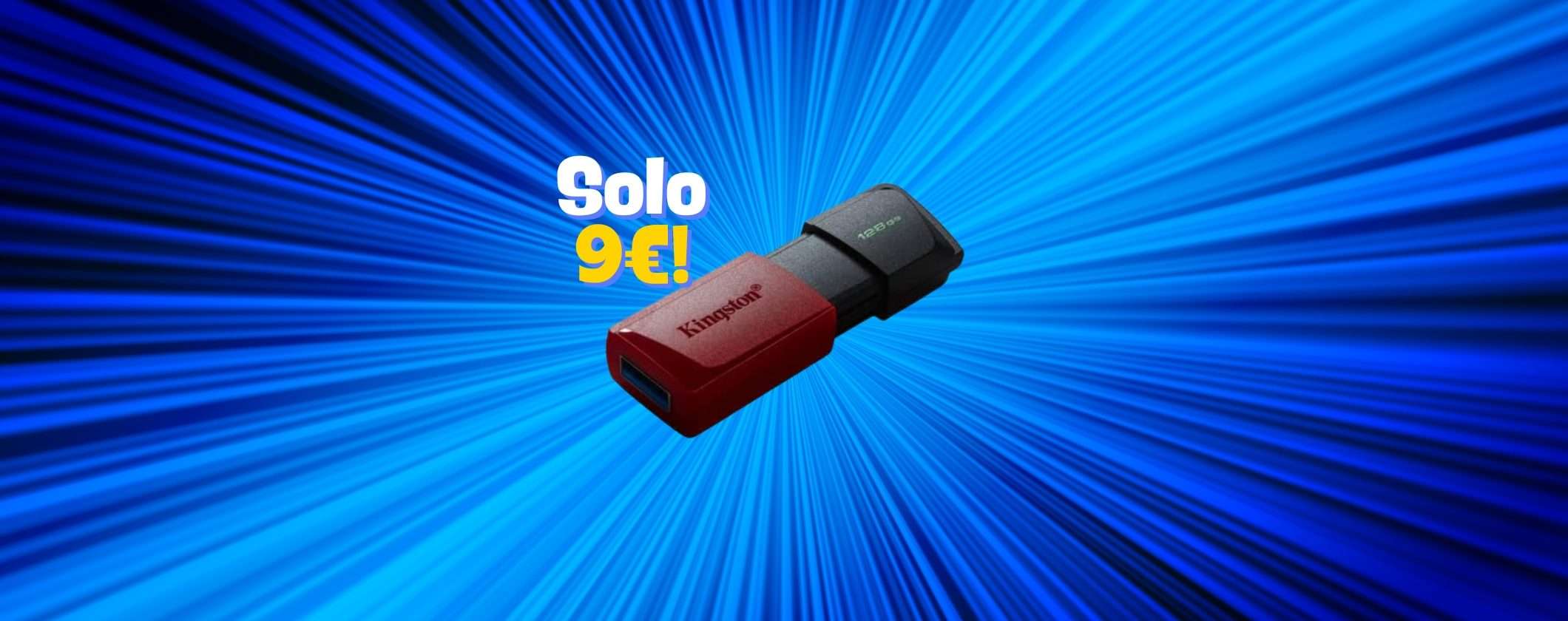 Pen Drive Kingston 128GB: solo 9€ su Amazon