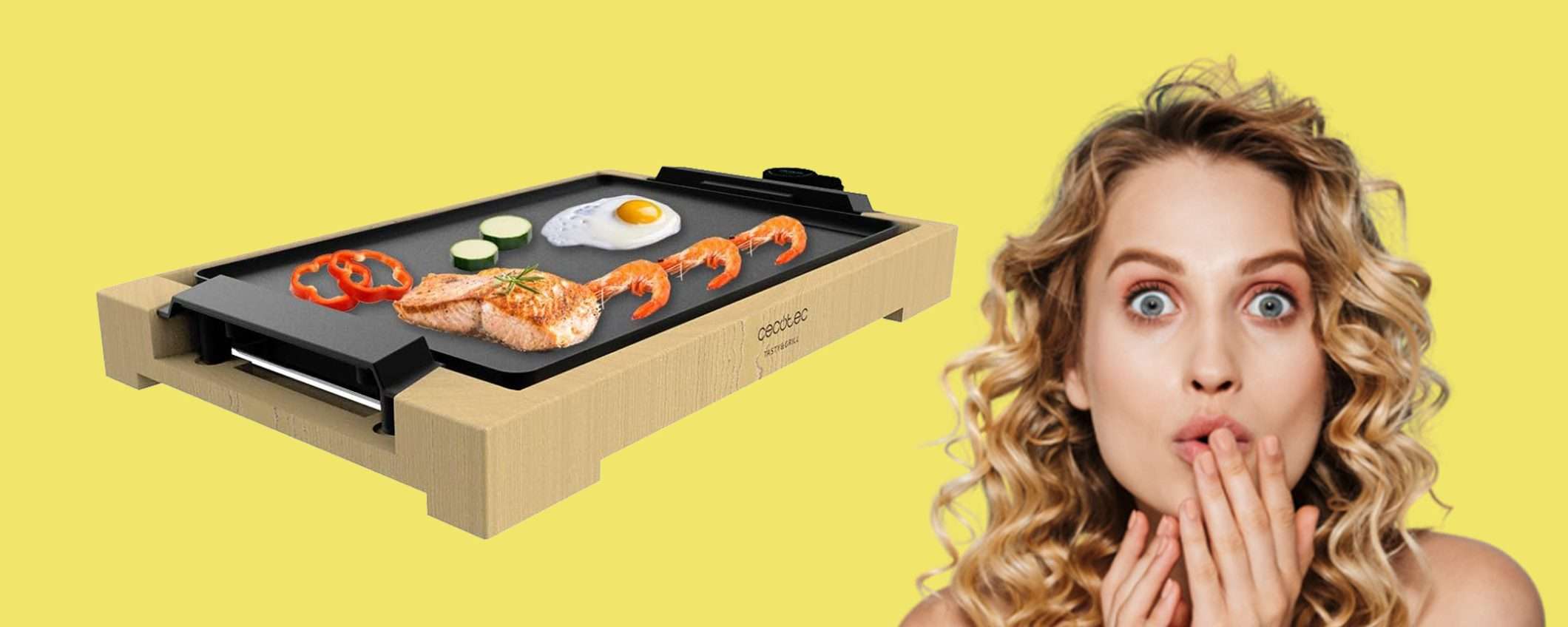 Piastra-grill elettrica con supporto in bambù: sconto PAZZO, tua a 36,90€ Piastra-grill elettrica con supporto in bambù: sconto PAZZO, tua a 36,90€