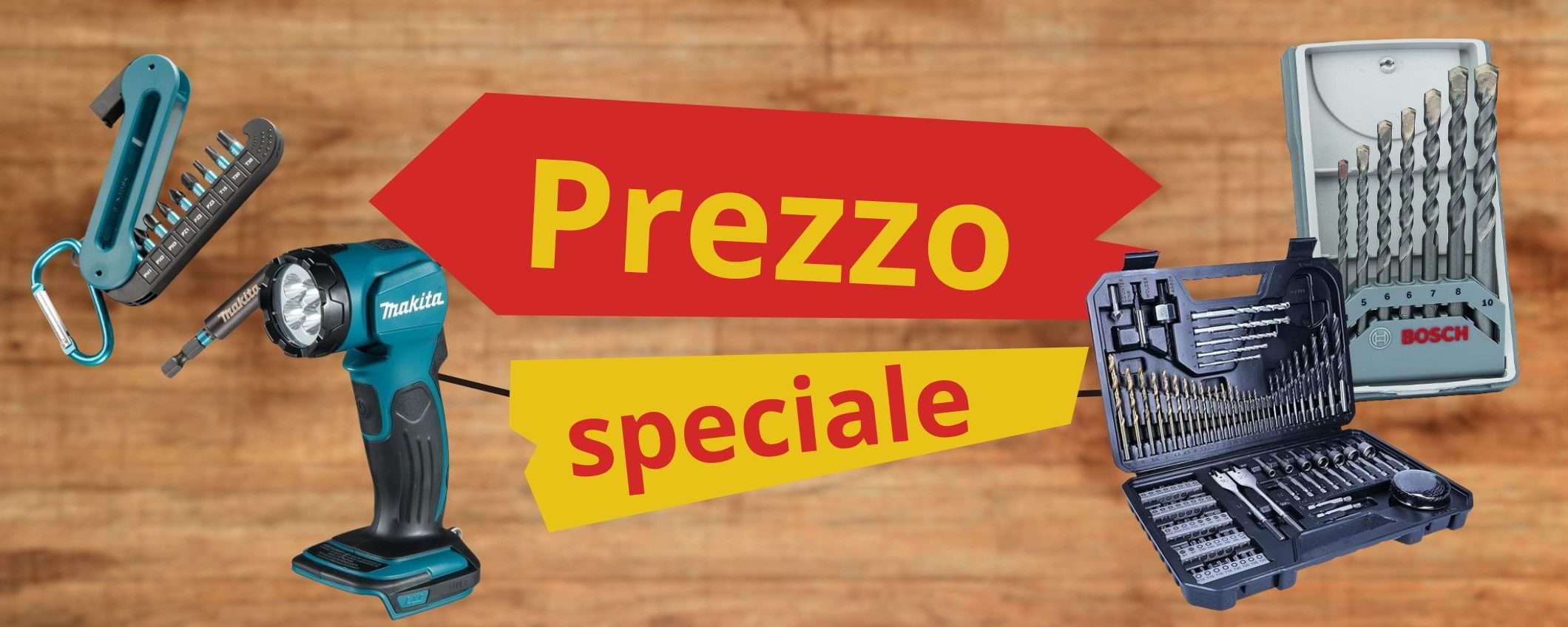 Amazon SVENDE Bosch e Makita: una marea di OCCASIONI da 7,99€ a 34,90€