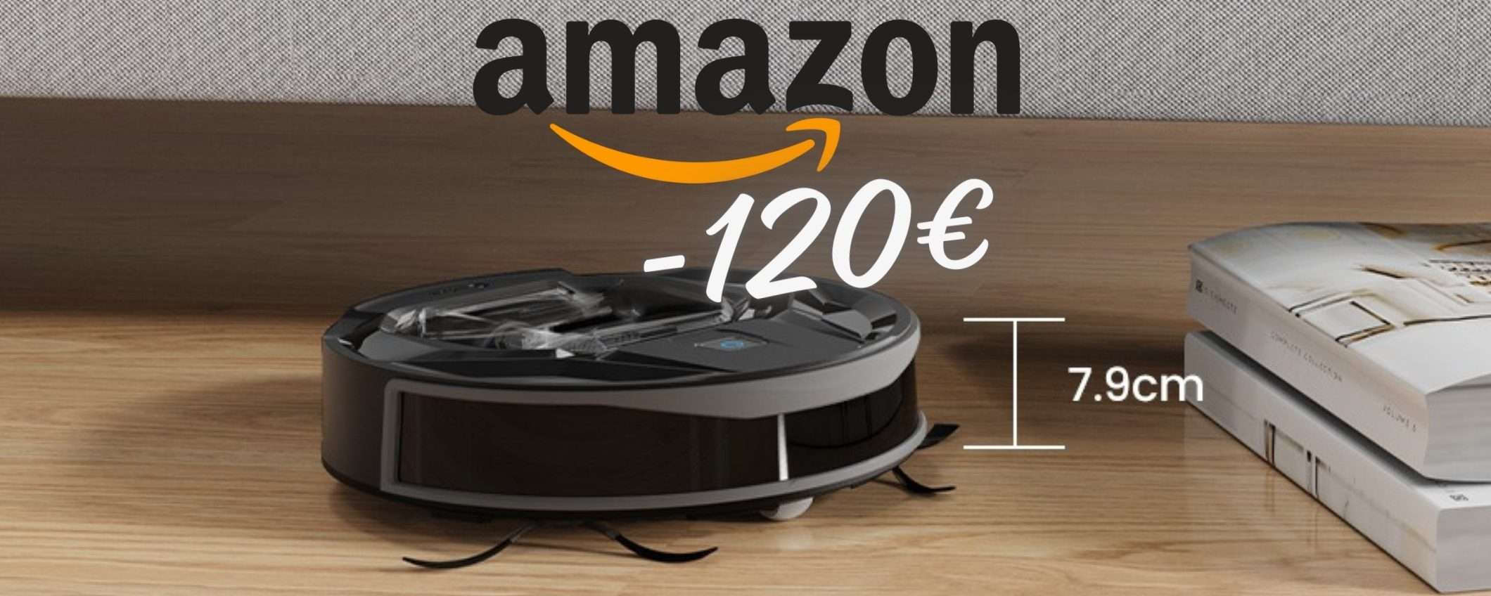 Robot aspirapolvere in DOPPIO SCONTO su Amazon: da prendere ORA