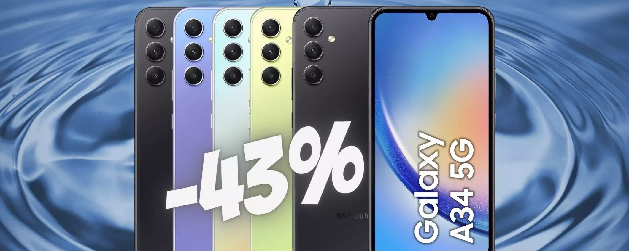 Samsung Galaxy A34 5G ancora al MIGLIOR PREZZO su Amazon (-43%)