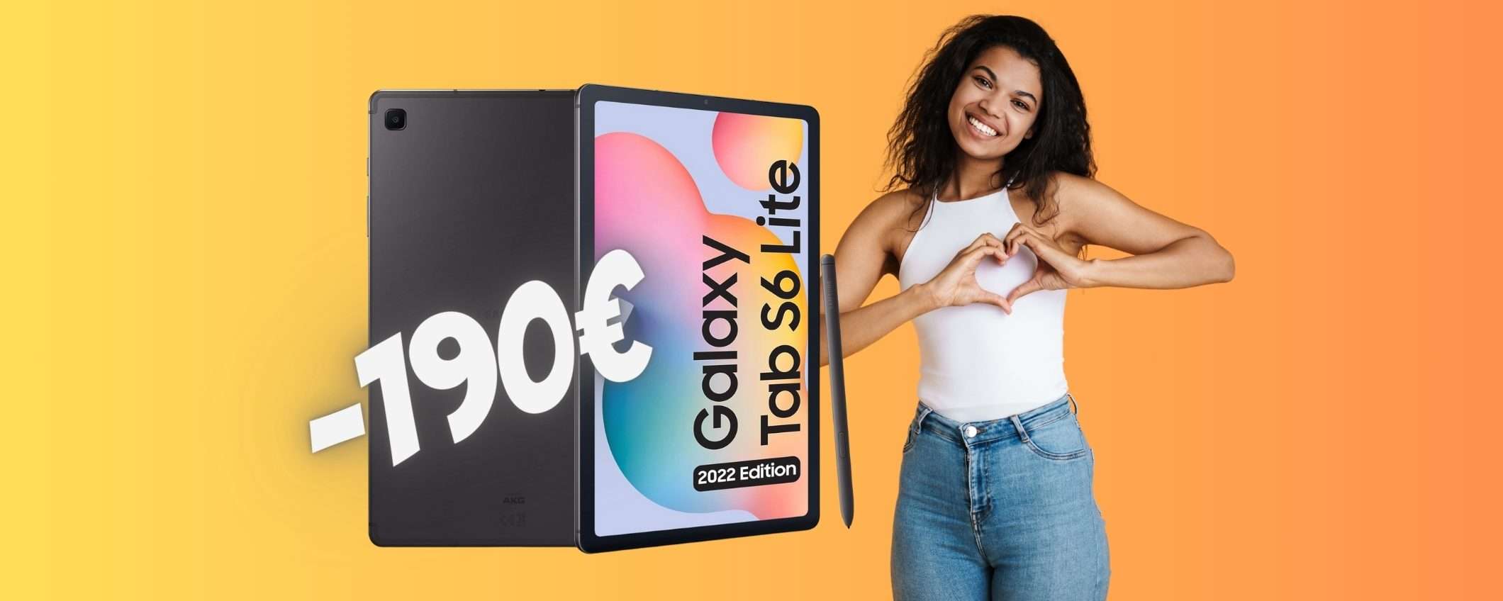 Samsung Galaxy Tab S6 Lite con S Pen al 43% su Amazon: un AFFARONE Samsung Galaxy Tab S6 Lite con S Pen al 43% su Amazon: un AFFARONE