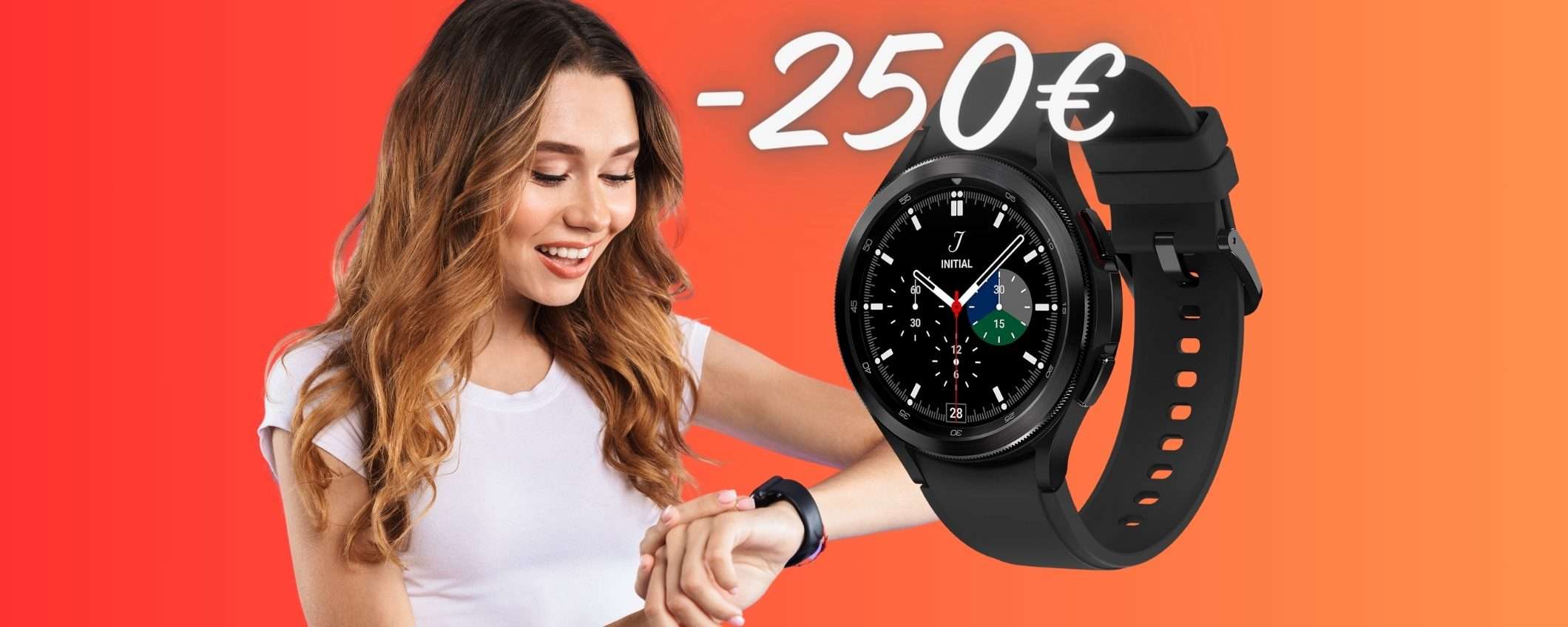 Samsung Galaxy Watch4 Classic in PROMOZIONE al 63% su Amazon Samsung Galaxy Watch4 Classic in PROMOZIONE al 63% su Amazon