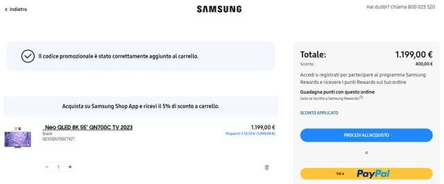 samsung neo qled 8k 1199 euro