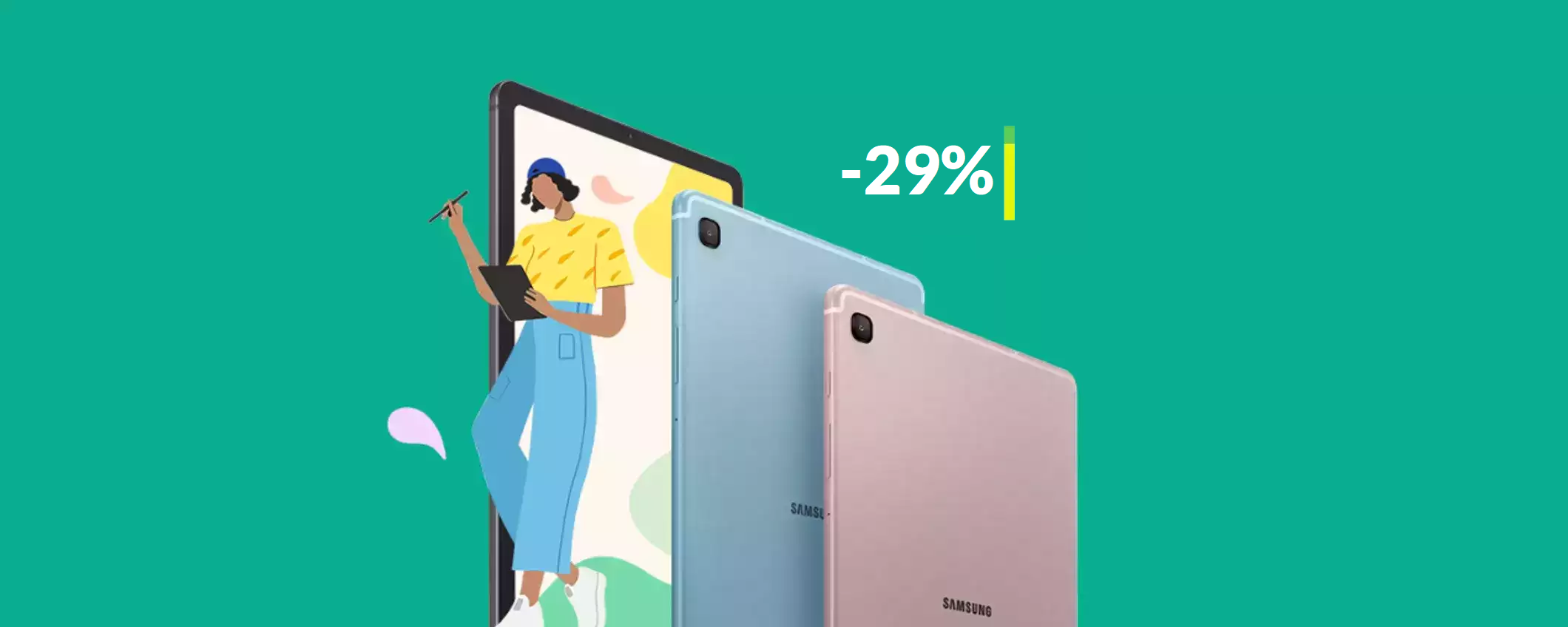 Samsung Galaxy Tab S6 Lite con S Pen: oggi costa 140€ in meno