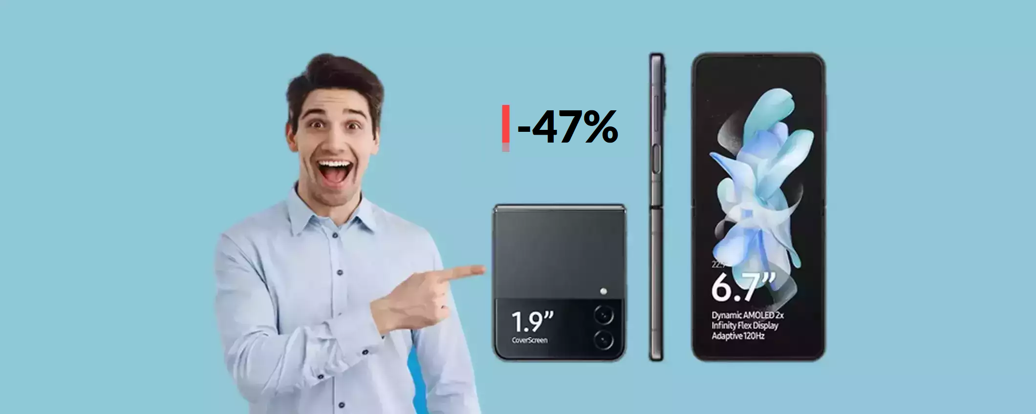 Samsung Galaxy Z Flip 4 a quasi METÀ prezzo è una vera FOLLIA