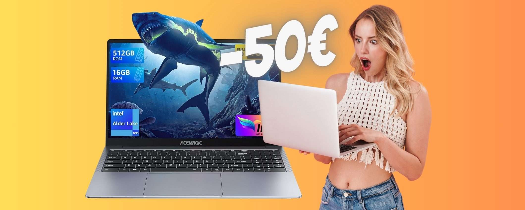 SCONTO di 50€ per questo POTENTE computer portatile da prendere ADESSO