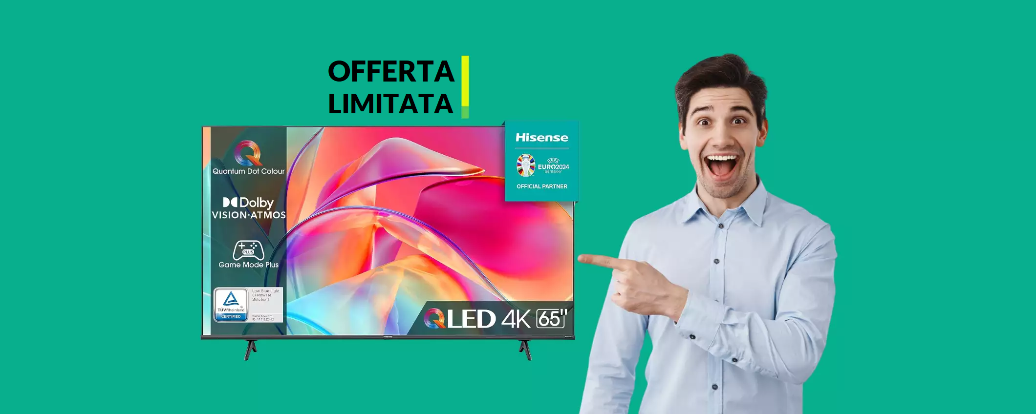 Smart TV 4K 65'' Hisense oggi in SCONTO ad un prezzo imbattibile