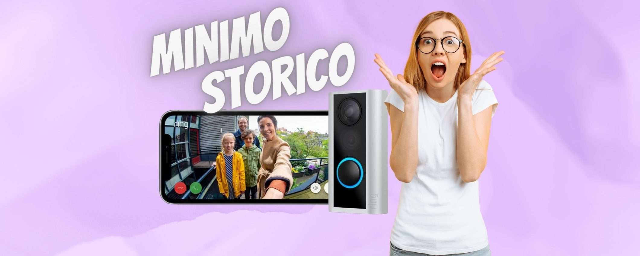 Spioncino digitale con videocamera Ring torna al MINIMO STORICO (99€)