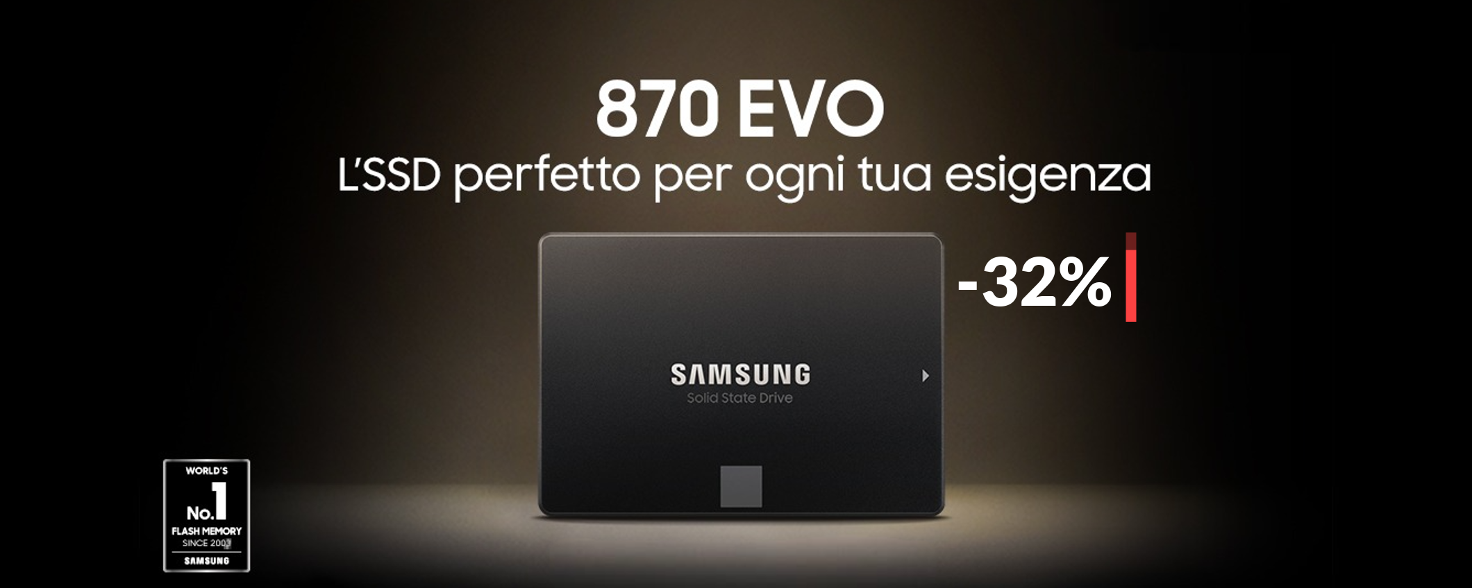 1TB di spazio in più con questo velocissimo SSD Samsung (-32%)