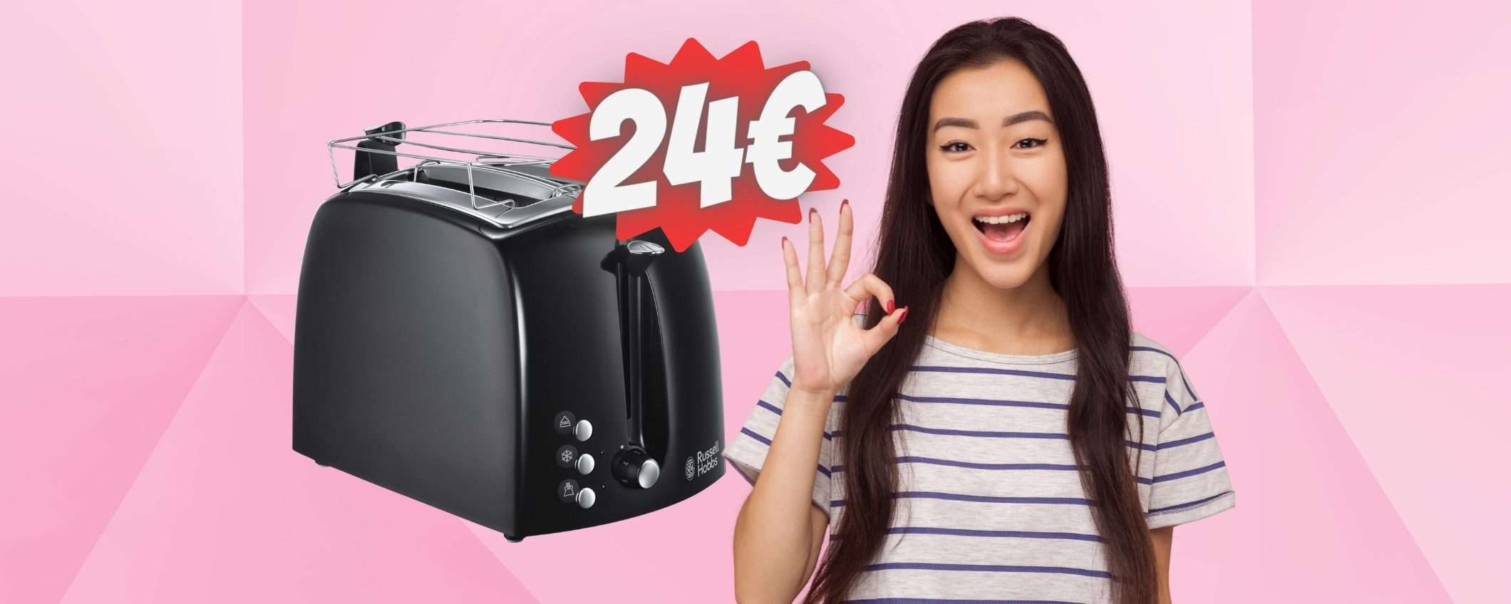 Tostapane Russell Hobbs a soli 24€ su Amazon in OFFERTA a tempo Tostapane Russell Hobbs a soli 24€ su Amazon in OFFERTA a tempo