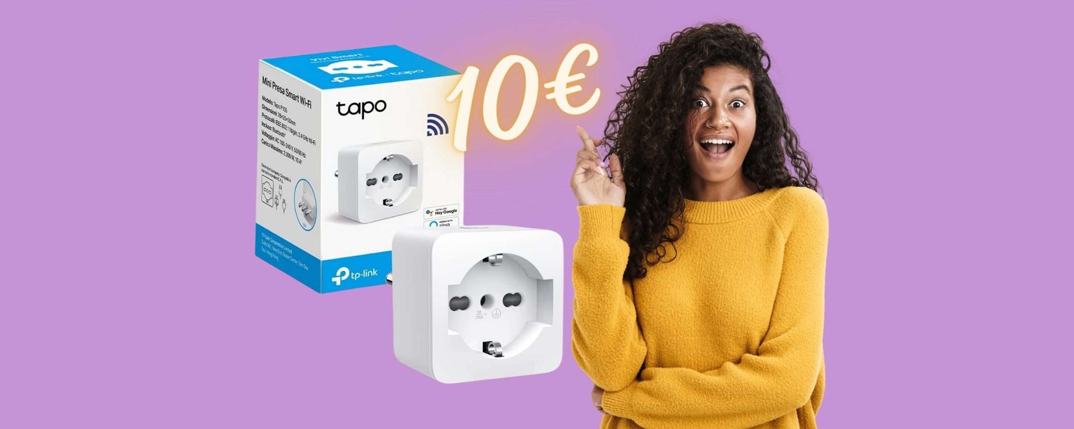 TP-Link Tapo P105: la presa Smart più ECONOMICA è su Amazon a 10€ TP-Link Tapo P105: la presa Smart più ECONOMICA è su Amazon a 10€