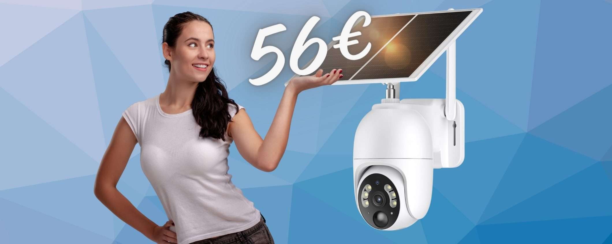 Videocamera di sicurezza con rilevamento e pannello solare a SOLI 56€ Videocamera di sicurezza con rilevamento e pannello solare a SOLI 56€