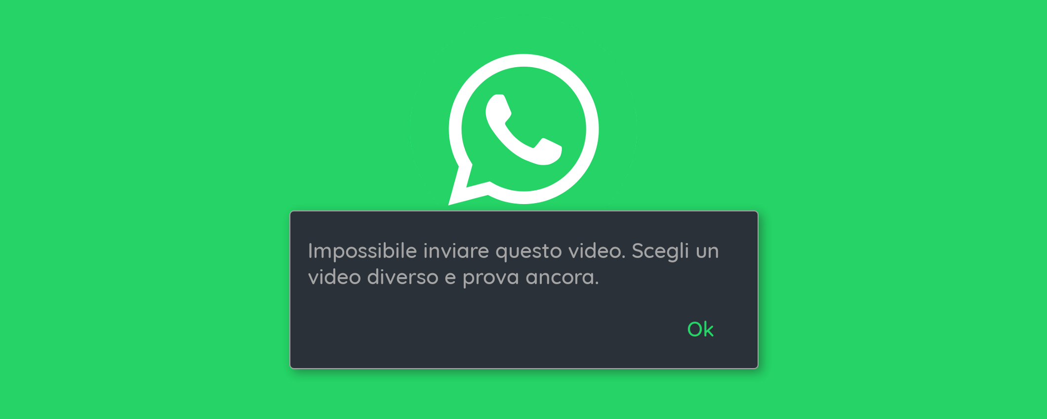 WhatsApp non vuole proprio saperne di inviare questi video WhatsApp non vuole proprio saperne di inviare questi video