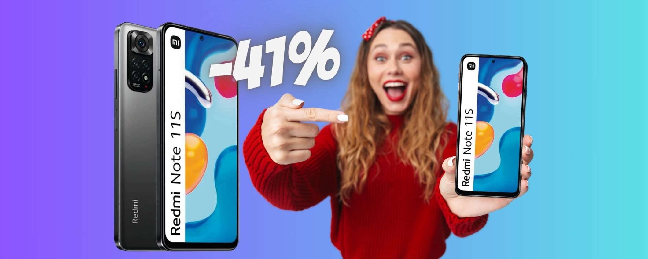 Xiaomi Note 11S (6/128GB) SCONTATO del 41% su Amazon, offerta super Xiaomi Note 11S (6/128GB) SCONTATO del 41% su Amazon, offerta super