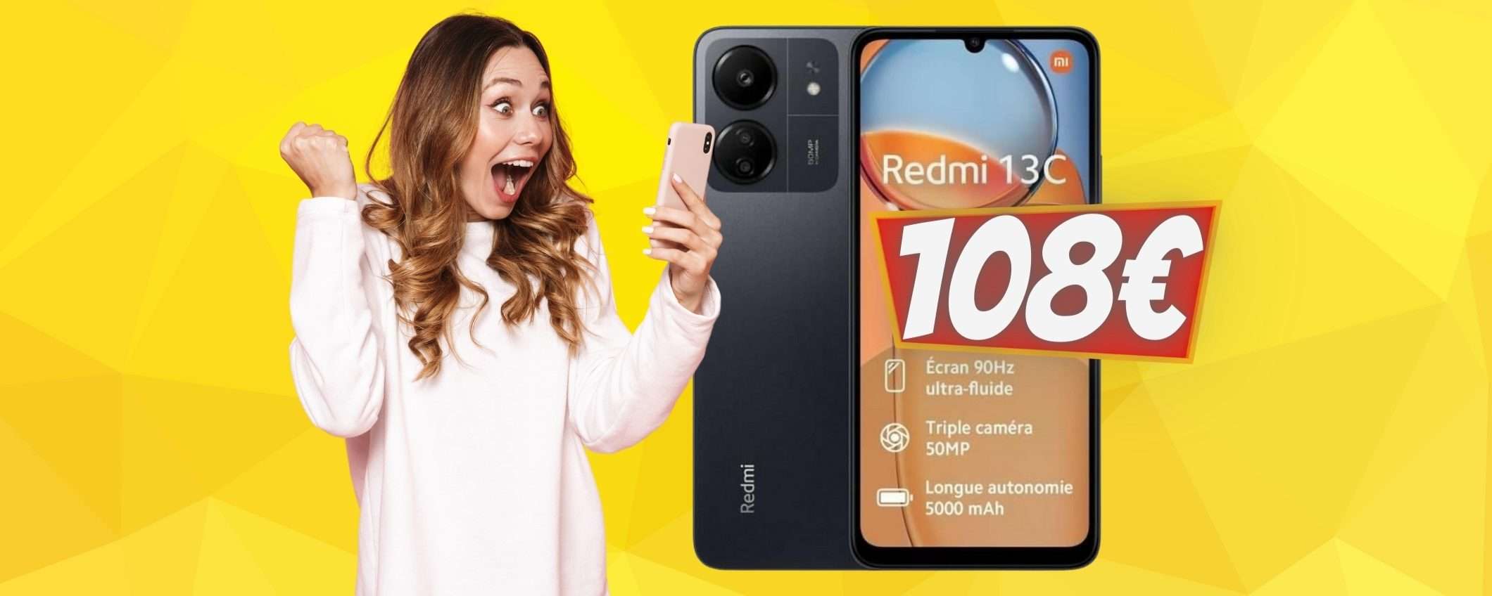 Xiaomi Redmi 13C a PREZZO da FAVOLA solo su Amazon (108€) Xiaomi Redmi 13C a PREZZO da FAVOLA solo su Amazon (108€)