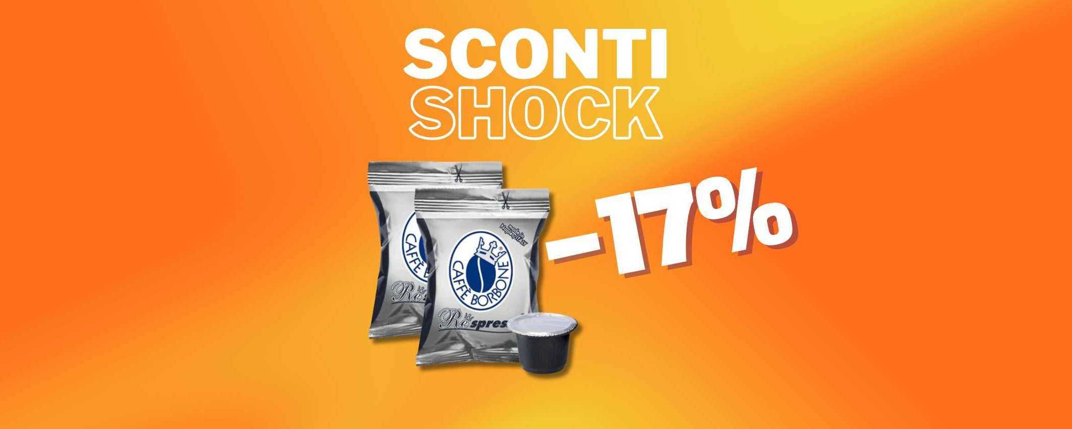 Caffè Borbone Respresso: miscela nera in sconto del 17% Caffè Borbone Respresso: miscela nera in sconto del 17%