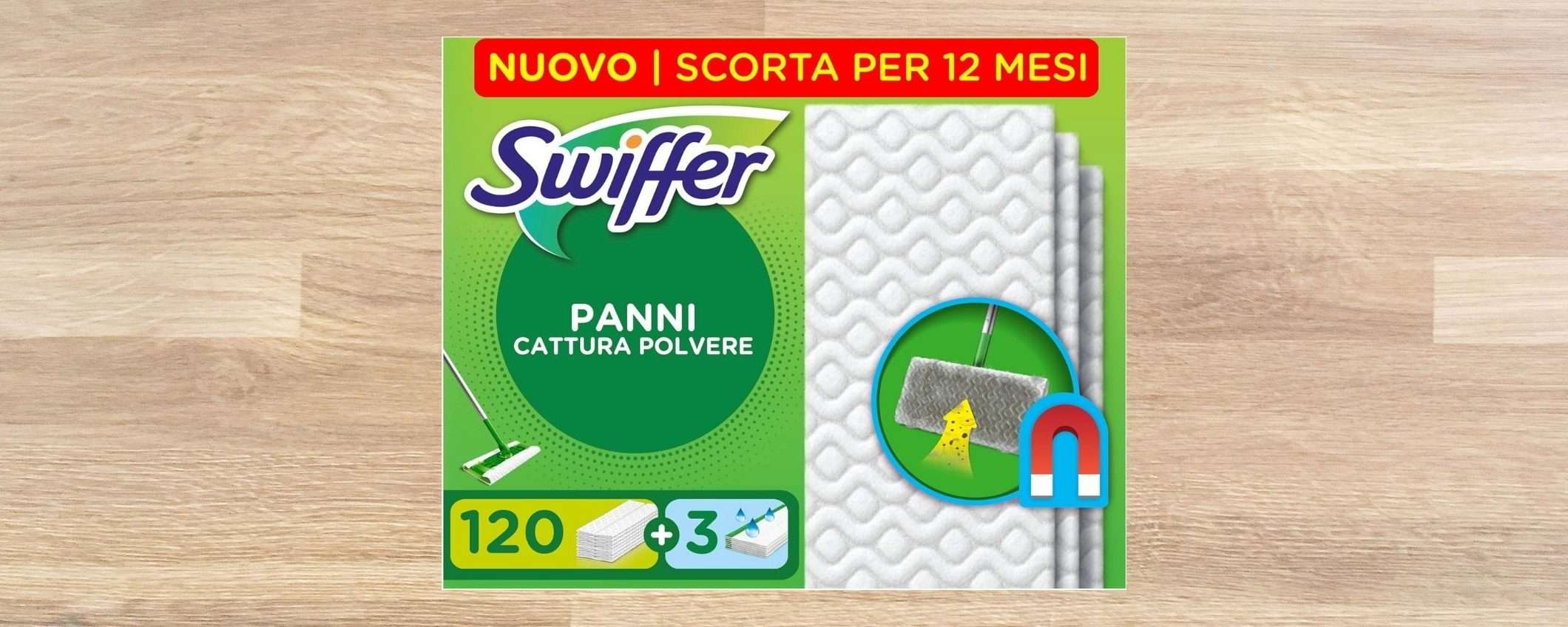 FUORITUTTO Amazon: 120 panni Swiffer catturapolvere a 19,99€ (-35%) FUORITUTTO Amazon: 120 panni Swiffer catturapolvere a 19,99€ (-35%)