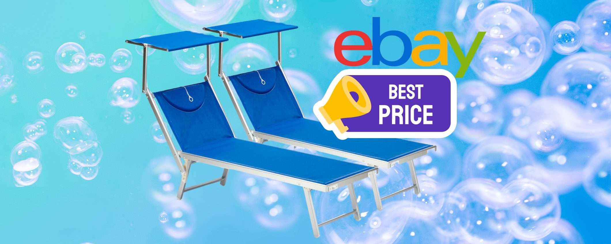 2 lettini da spiaggia PROFESSIONALI a prezzo SHOCK su eBay (pochi pezzi) 2 lettini da spiaggia PROFESSIONALI a prezzo SHOCK su eBay (pochi pezzi)