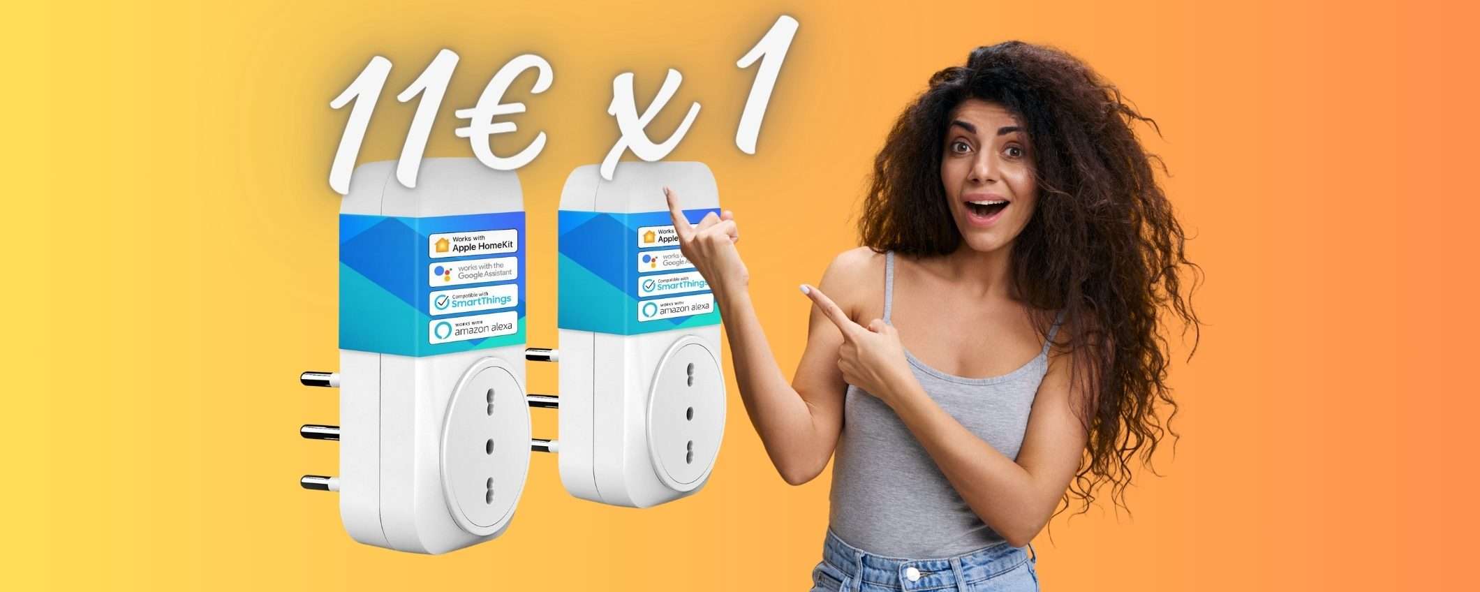 2 prese Smart per una casa intelligente a soli 11€ l'una (Amazon) 2 prese Smart per una casa intelligente a soli 11€ l'una (Amazon)