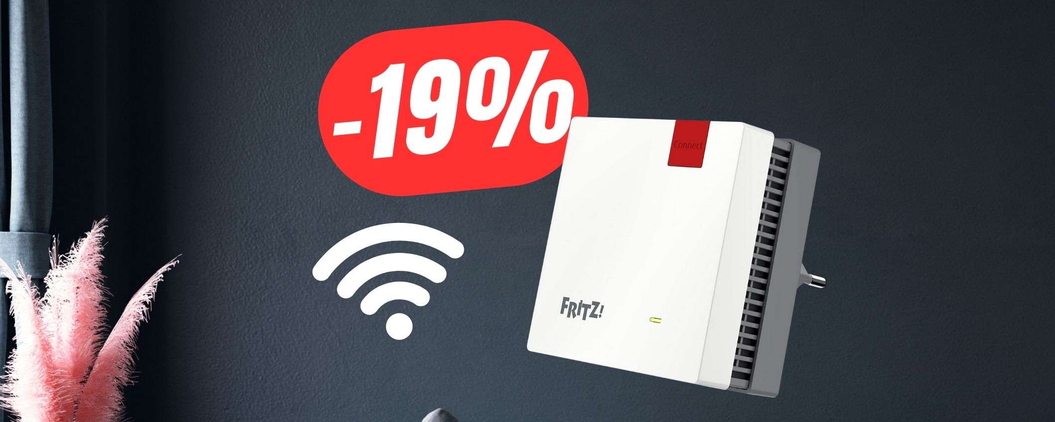 WiFi ovunque con il ripetitore FRITZ! a soli 77€! WiFi ovunque con il ripetitore FRITZ! a soli 77€!