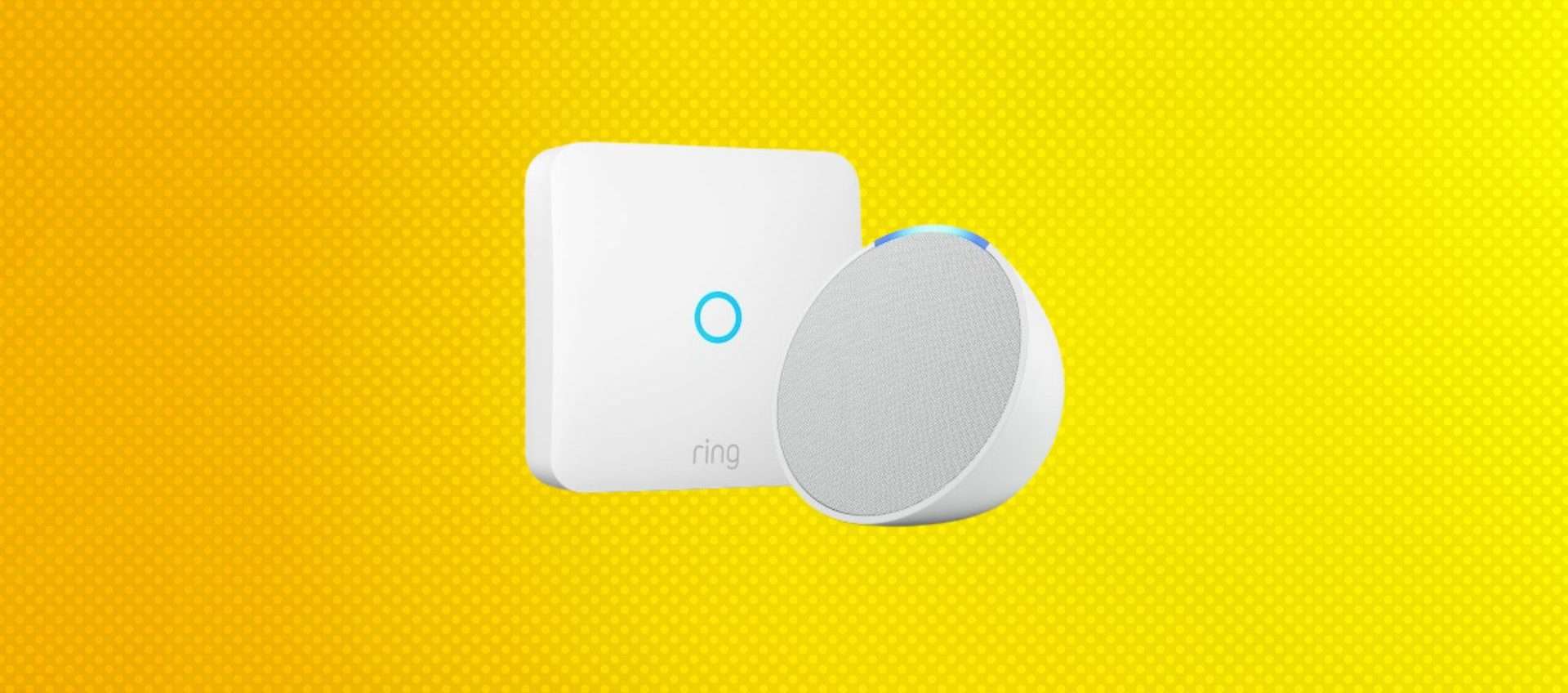 Echo Pop + Ring Intercom, offerta totale: oggi con maxi-sconto del 56%