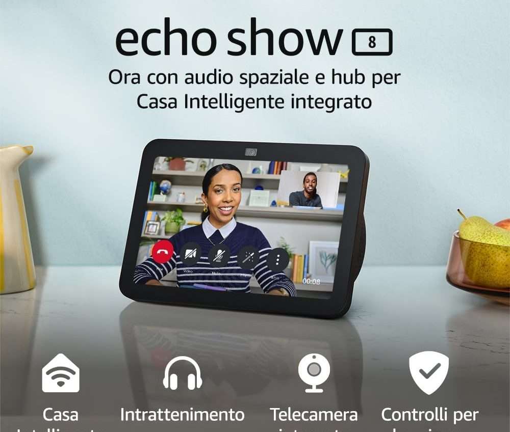 L'Amazon Echo Show 8 è in offerta ad un ottimo prezzo L'Amazon Echo Show 8 è in offerta ad un ottimo prezzo