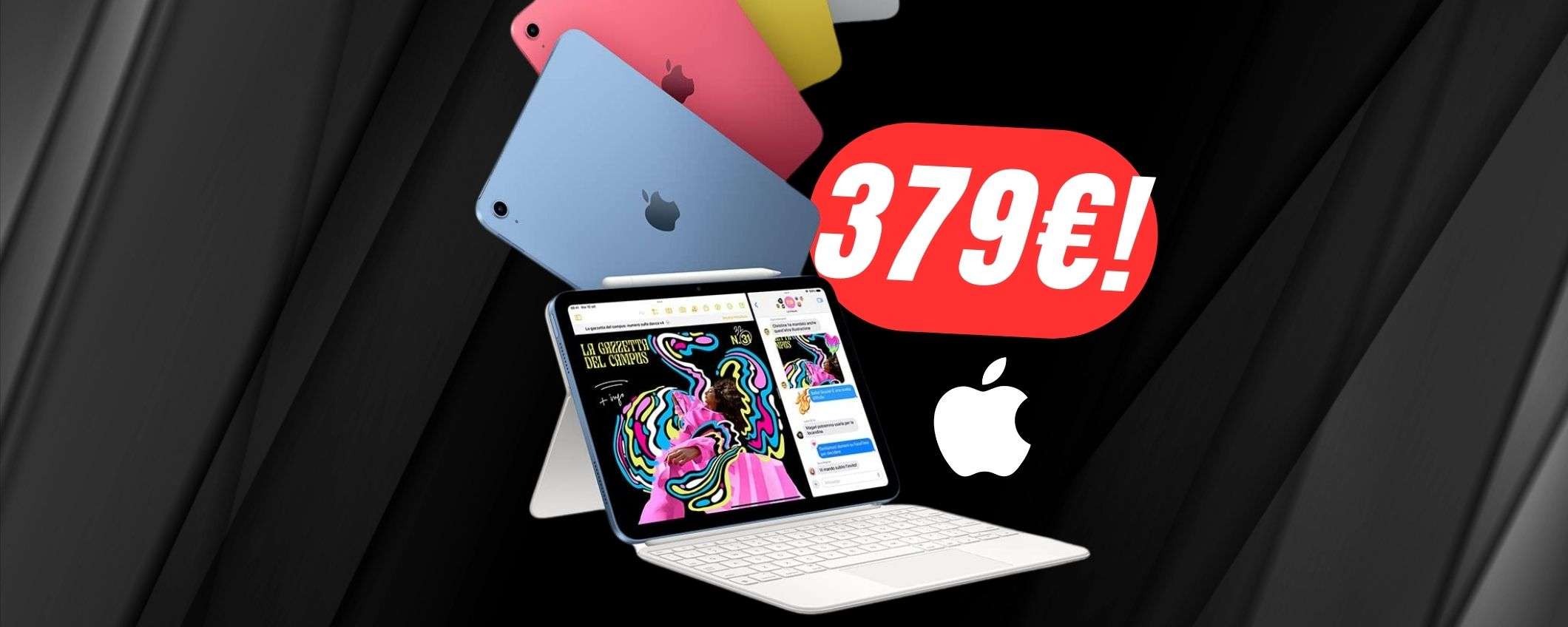 L'iPad di Apple è al PREZZO più BASSO di SEMPRE su Amazon! L'iPad di Apple è al PREZZO più BASSO di SEMPRE su Amazon!