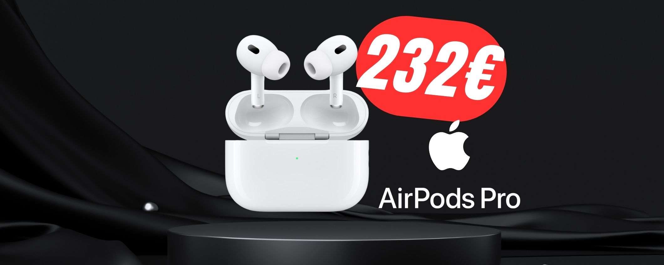Con questo COUPON pagherai le Apple AirPods Pro 2 solo 232€!