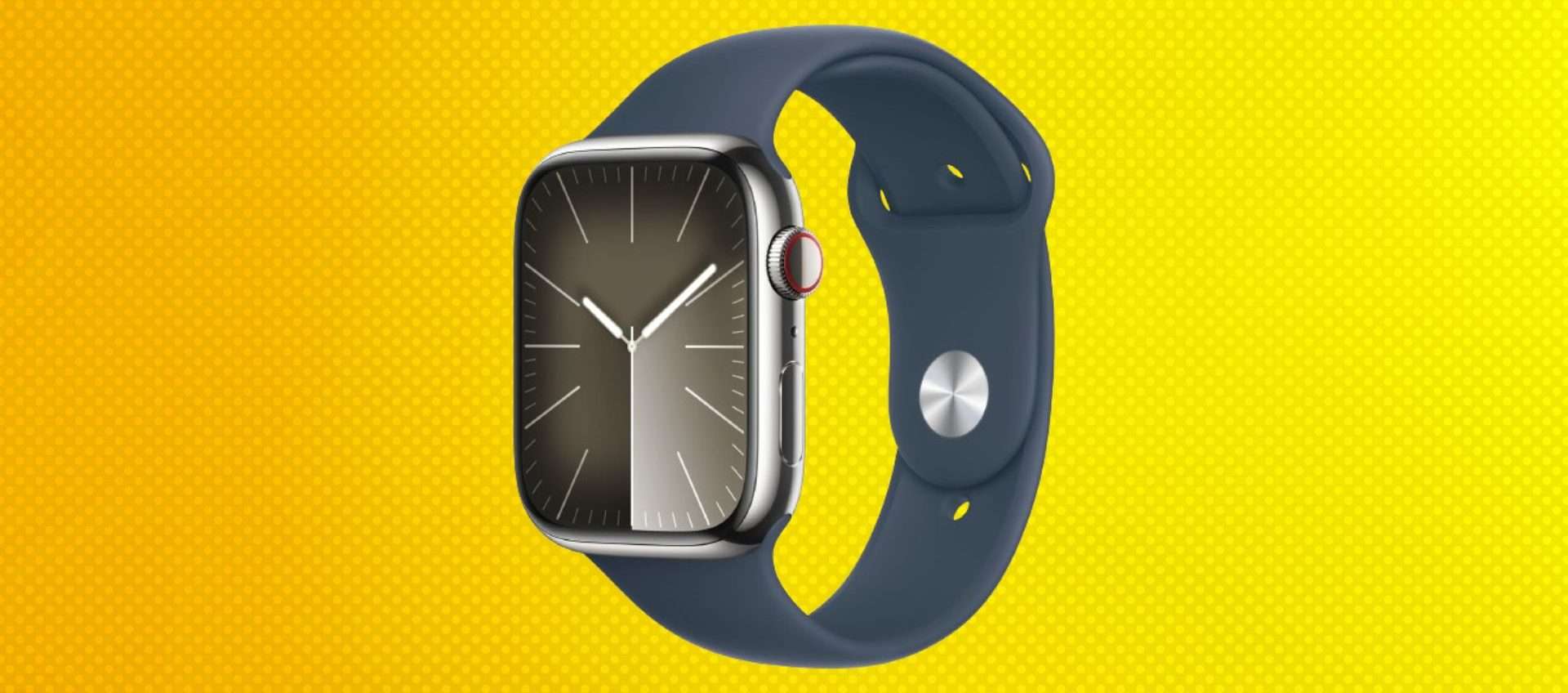 Apple Watch Series 9 (GPS + Cellular) da 45mm in offerta: risparmi 110€ Apple Watch Series 9 (GPS + Cellular) da 45mm in offerta: risparmi 110€