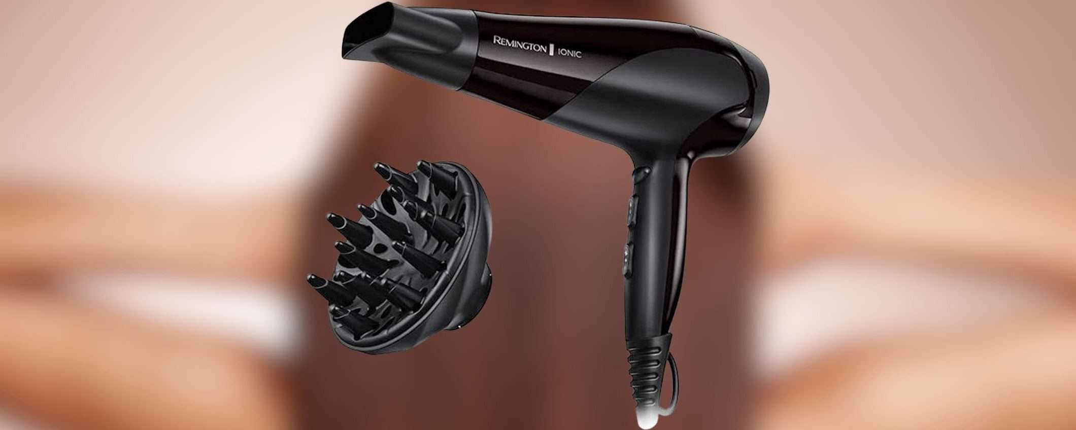 Asciugacapelli Remington 2200W con diffusore a 19,99€: SCONTO del 33% (Amazon) Asciugacapelli Remington 2200W con diffusore a 19,99€: SCONTO del 33% (Amazon)