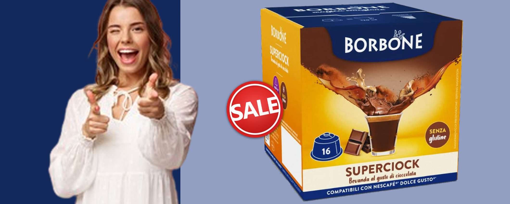 Caffè Borbone SuperCiock (64 capsule) in sconto BOMBA: tue a 16,97€ Caffè Borbone SuperCiock (64 capsule) in sconto BOMBA: tue a 16,97€