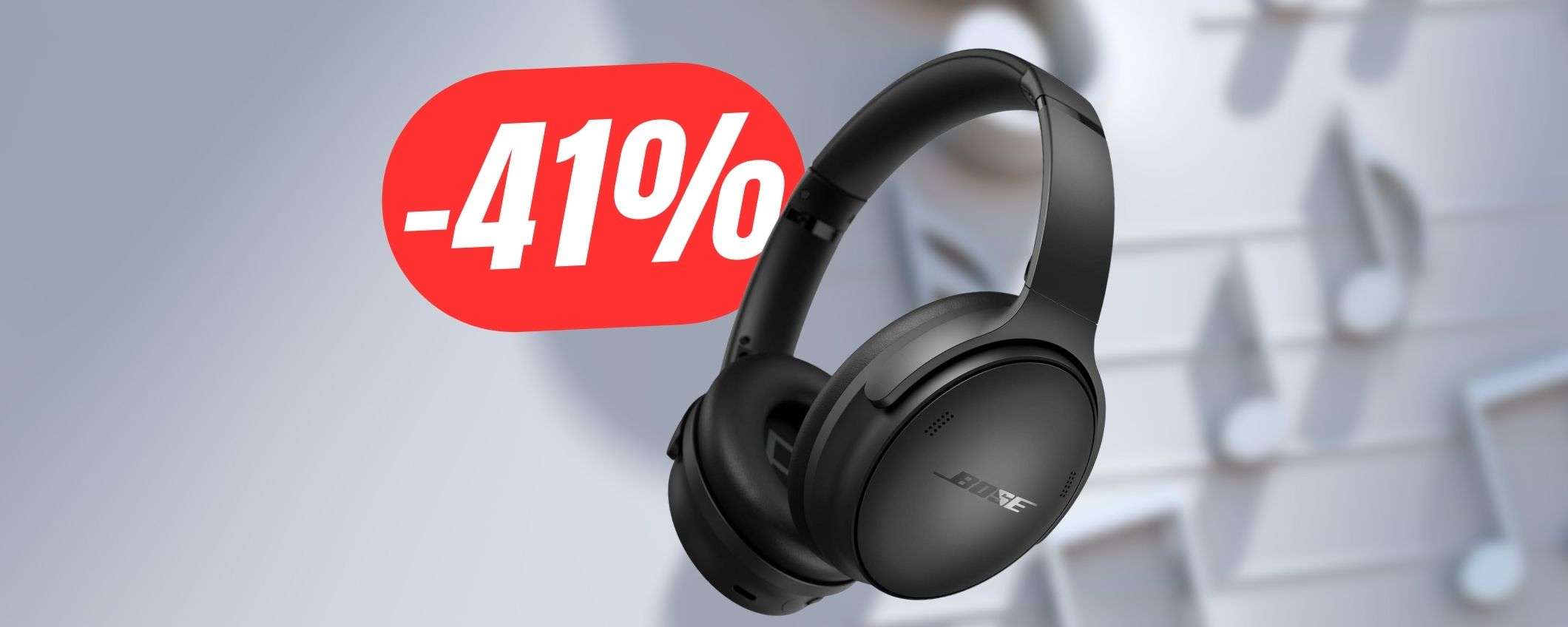 Con il folle ribasso del -41%, queste cuffie BOSE diventano un best-buy! Con il folle ribasso del -41%, queste cuffie BOSE diventano un best-buy!