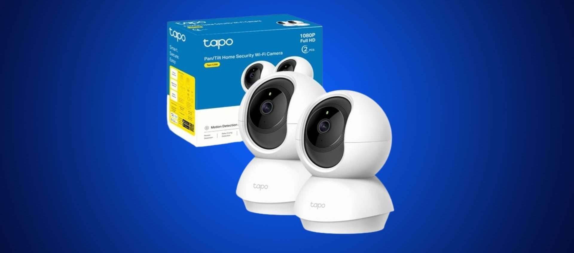 Telecamera sorveglianza TP-Link, pack da due in offerta: sconto del 22%