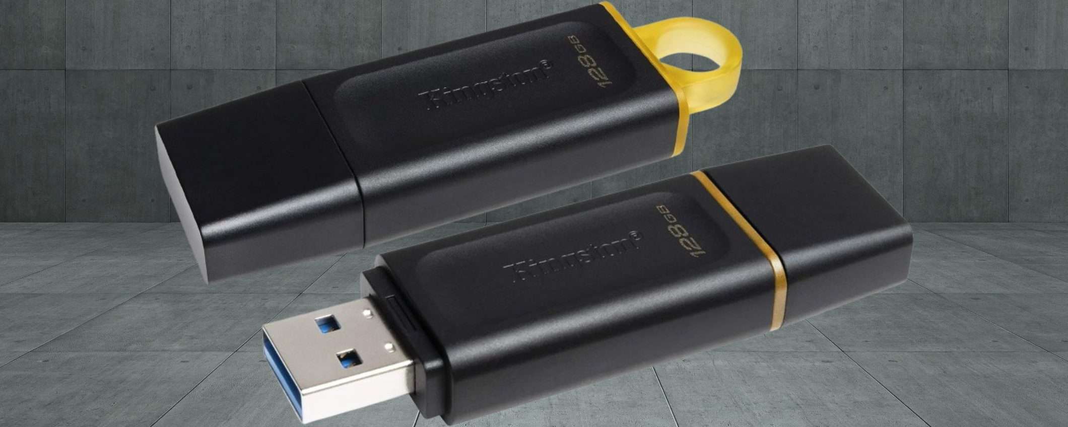 Chiavetta Kingston 128GB a 8,90€: Amazon la sta SVENDENDO (-55%) Chiavetta Kingston 128GB a 8,90€: Amazon la sta SVENDENDO (-55%)