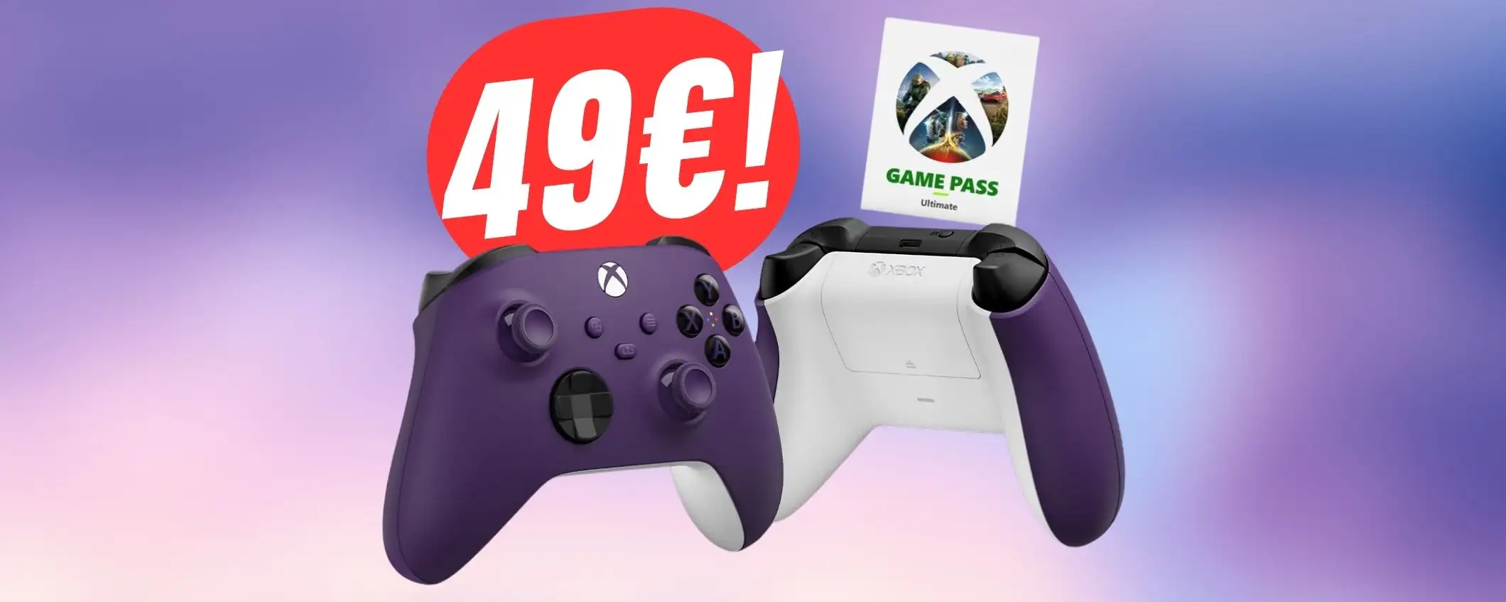 Con il CONTROLLER Xbox a 49€ potrai risparmiare il -33% sul Game Pass! Con il CONTROLLER Xbox a 49€ potrai risparmiare il -33% sul Game Pass!