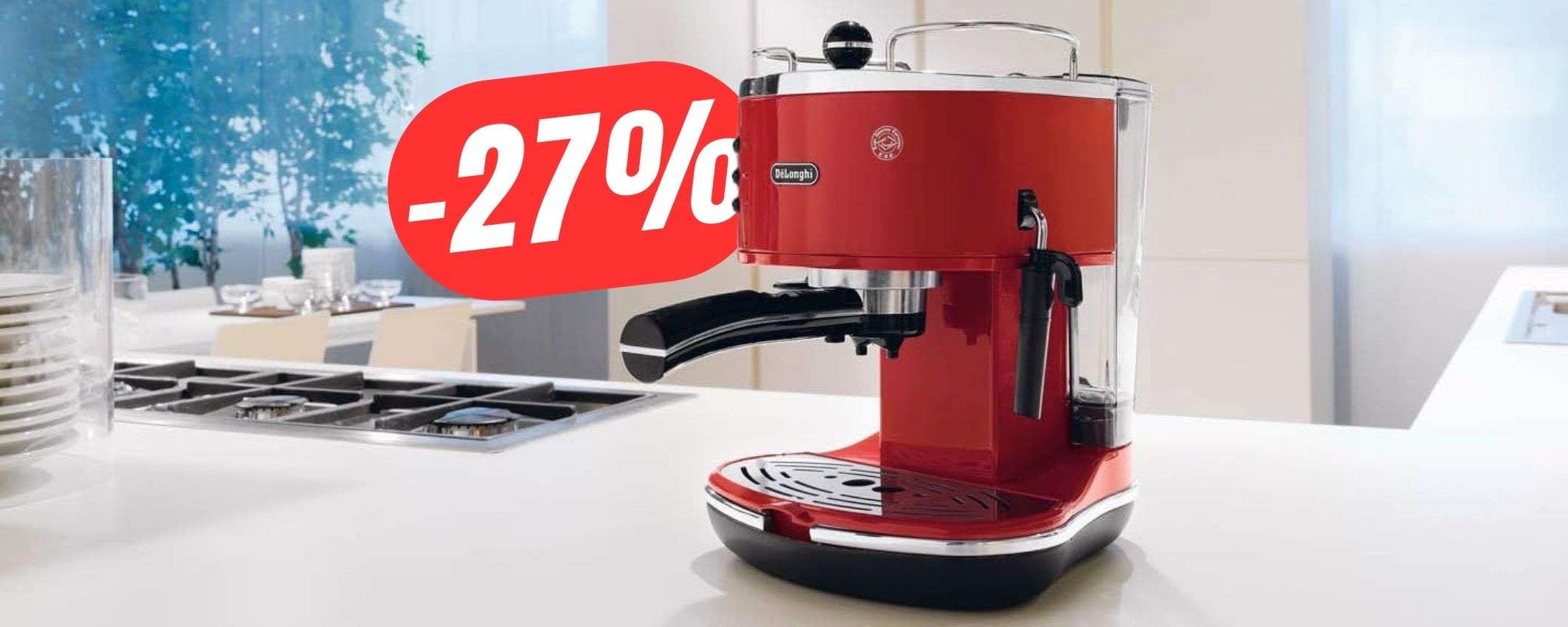 CAFFÈ+CAPPUCCINO: la macchina De'Longhi che ti fa sentire al bar è scontata del -27% CAFFÈ+CAPPUCCINO: la macchina De'Longhi che ti fa sentire al bar è scontata del -27%